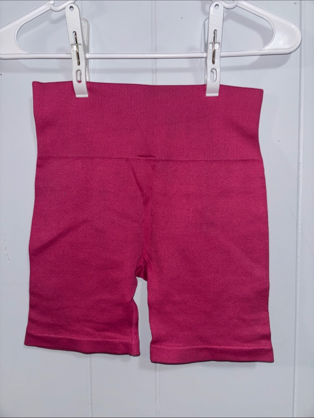 High-Rise Ribbed Bike Shorts - Picture 5 of 7